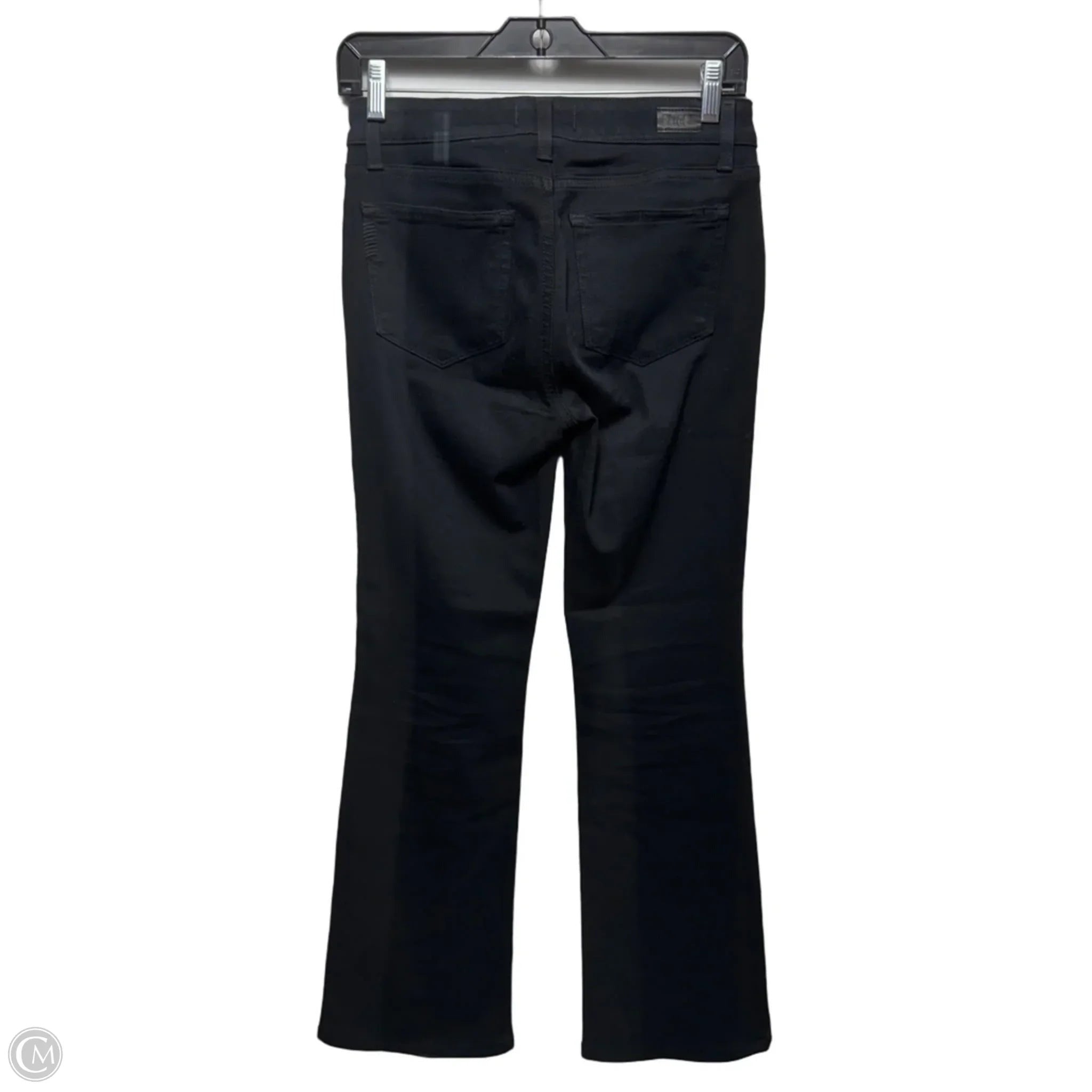 Jeans Boot Cut By Paige In Black Denim, Size: 2