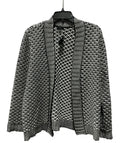 Cardigan By Talbots In Black & White, Size: L