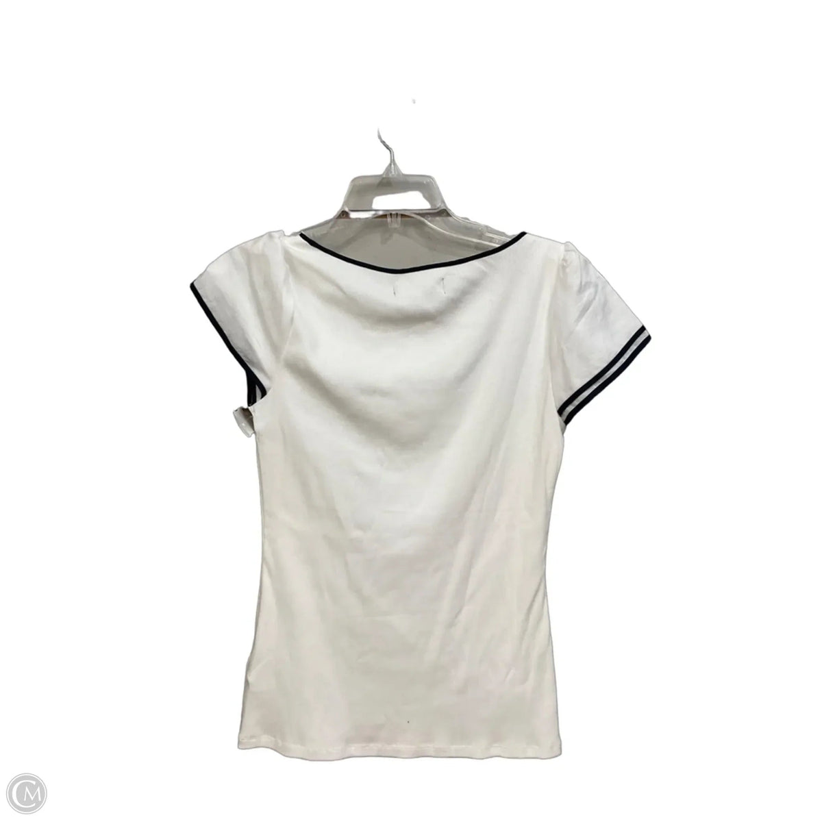 Top Short Sleeve By Lauren By Ralph Lauren In White, Size: M