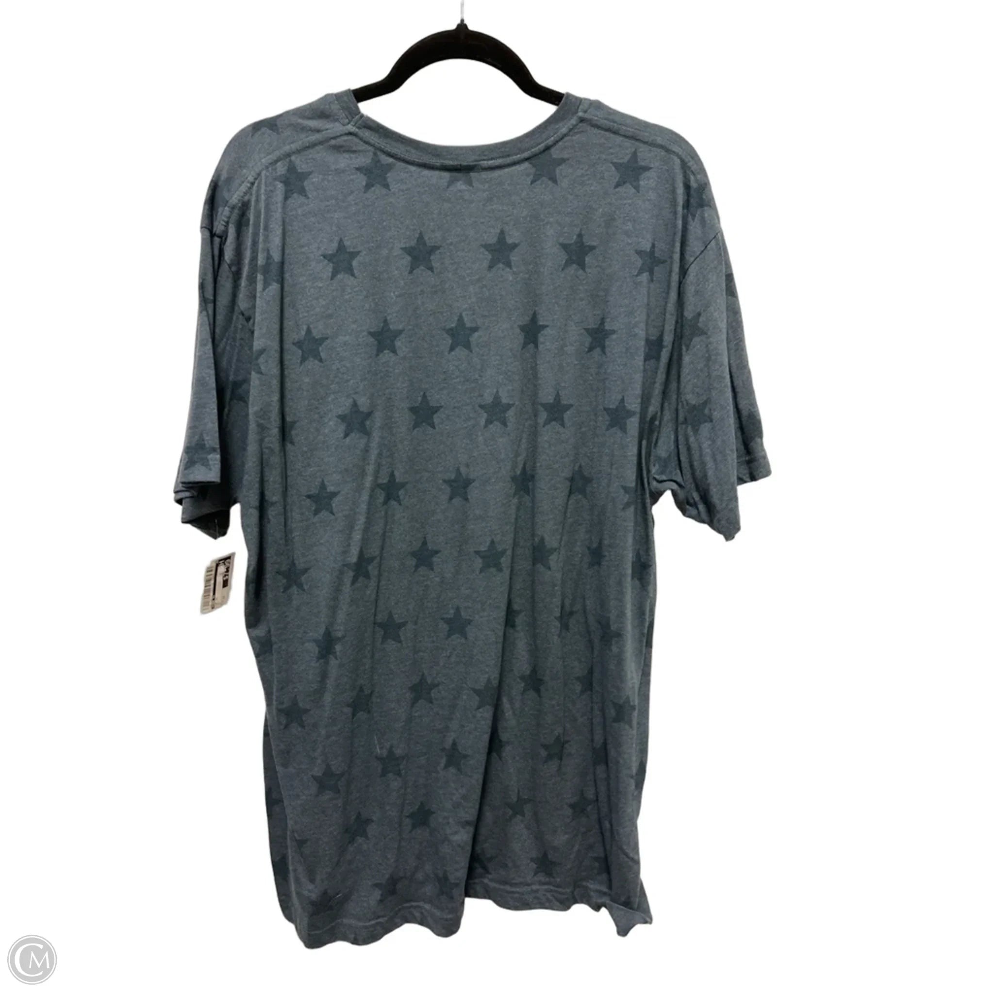 Top Short Sleeve By Code Vi In Navy, Size: 2x