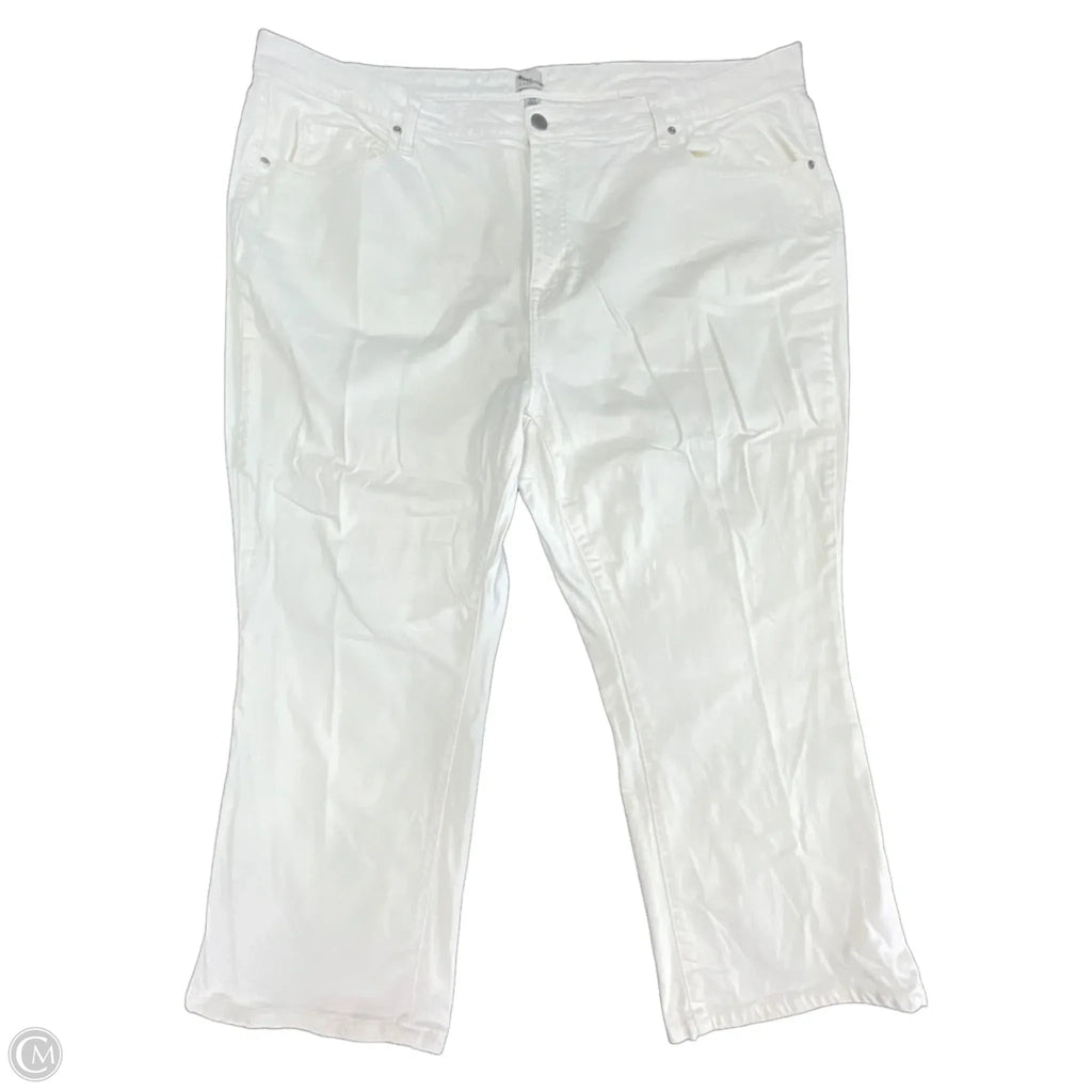 Jeans Straight By A New Day In Cream, Size: 24