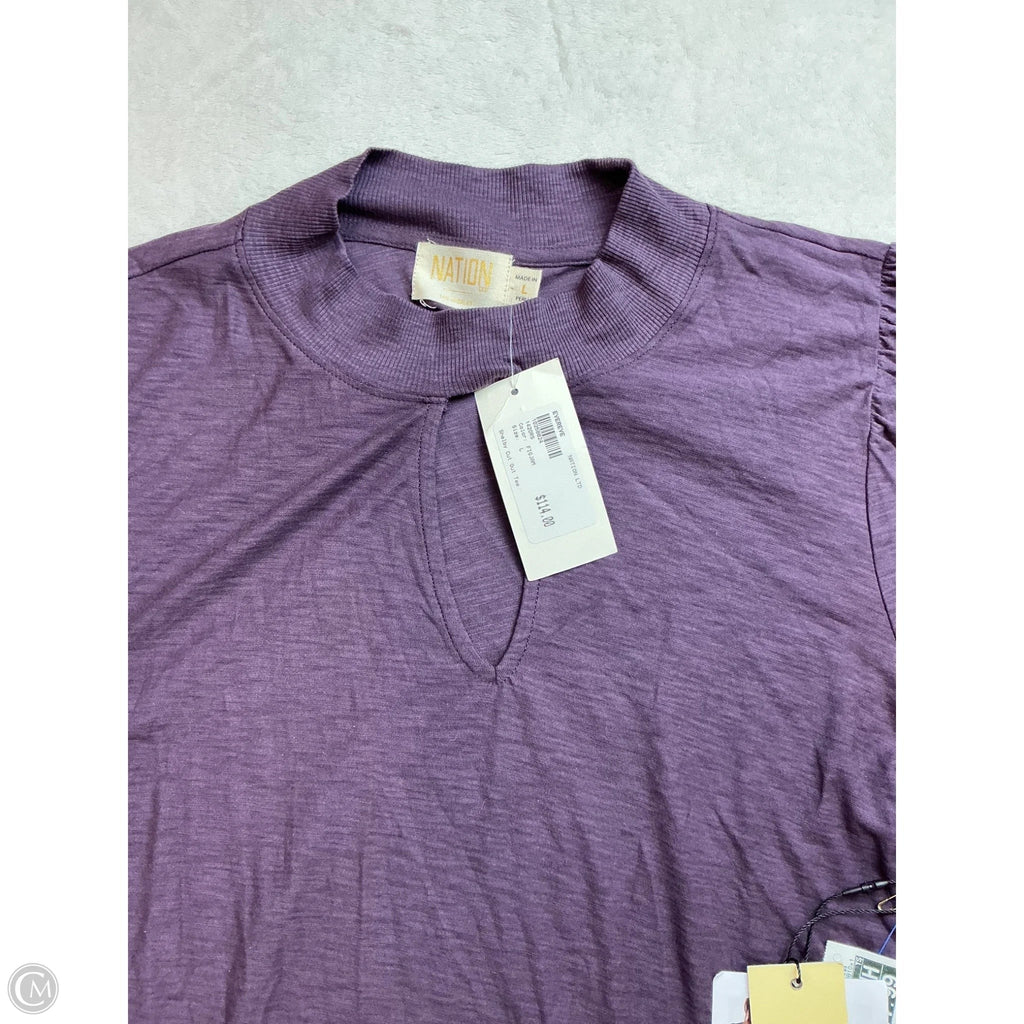 Top Long Sleeve By Ann Taylor In Blue, Size: Lp