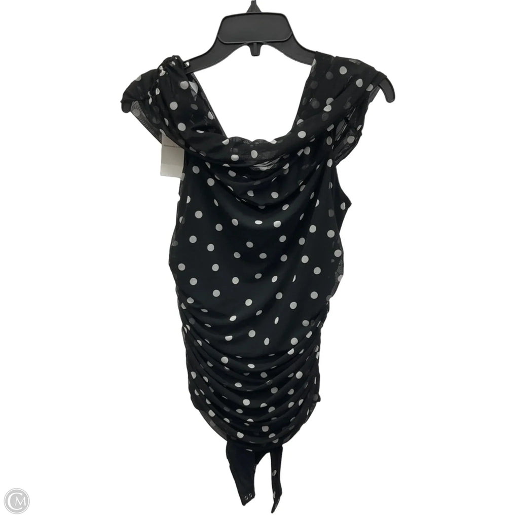 Top Sleeveless By Abercrombie And Fitch In Polkadot Pattern, Size: M