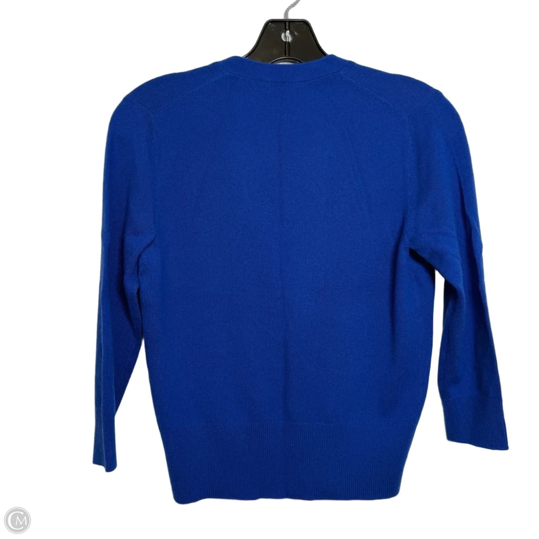 Sweater Cardigan Cashmere By Ann Taylor In Blue, Size: Xs