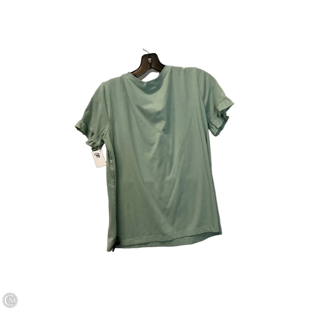 Top Short Sleeve Basic By Prettygarden In Green, Size: S