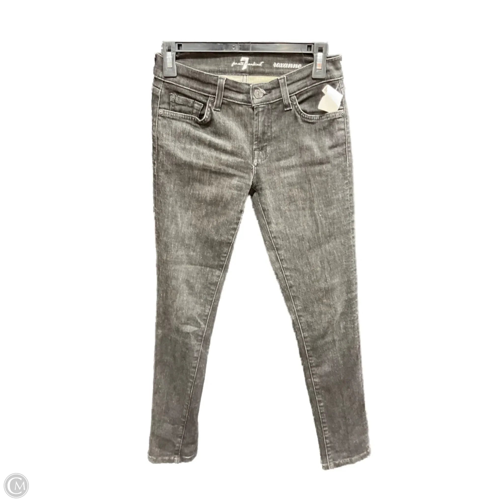 Jeans Straight By 7 For All Mankind In Black, Size: 2