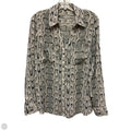 Blouse Long Sleeve By Express In Snakeskin Print, Size: L