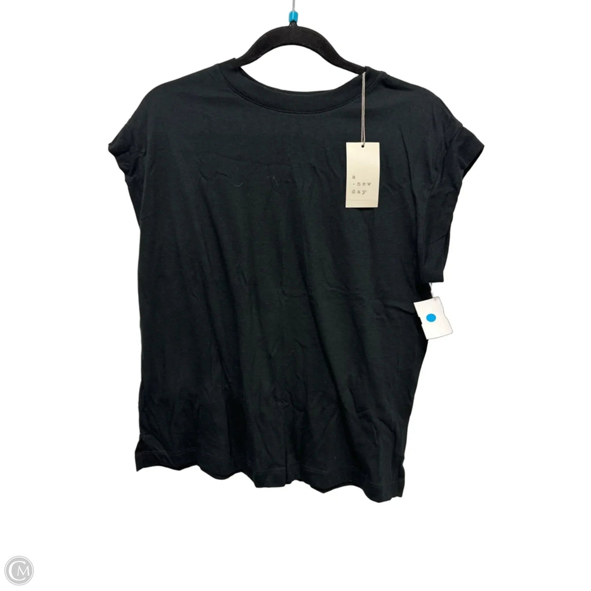 Top Short Sleeve By A New Day In Black, Size: S