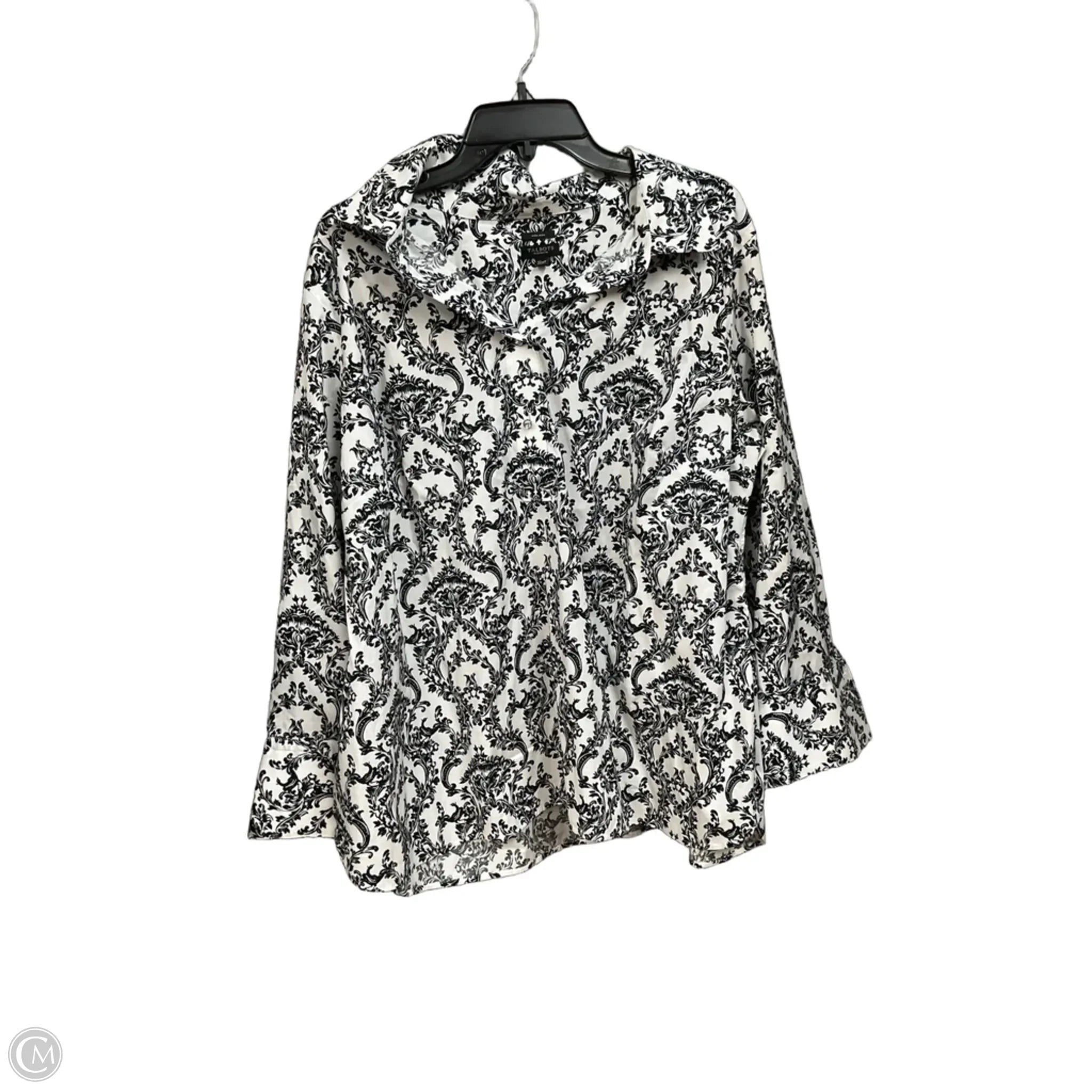 Top Long Sleeve By Talbots In Floral Print, Size: 2x