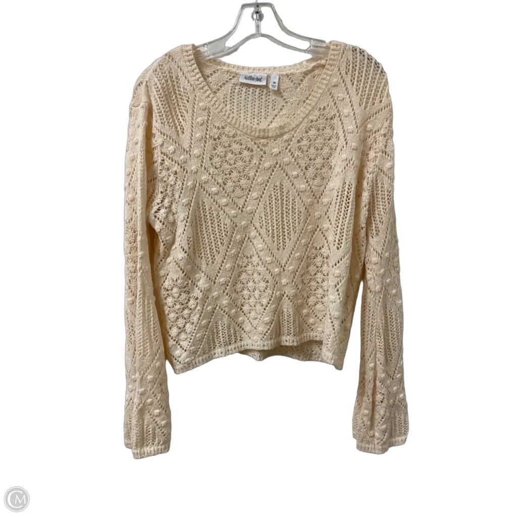 Sweater By Willow & Root In Cream, Size: M