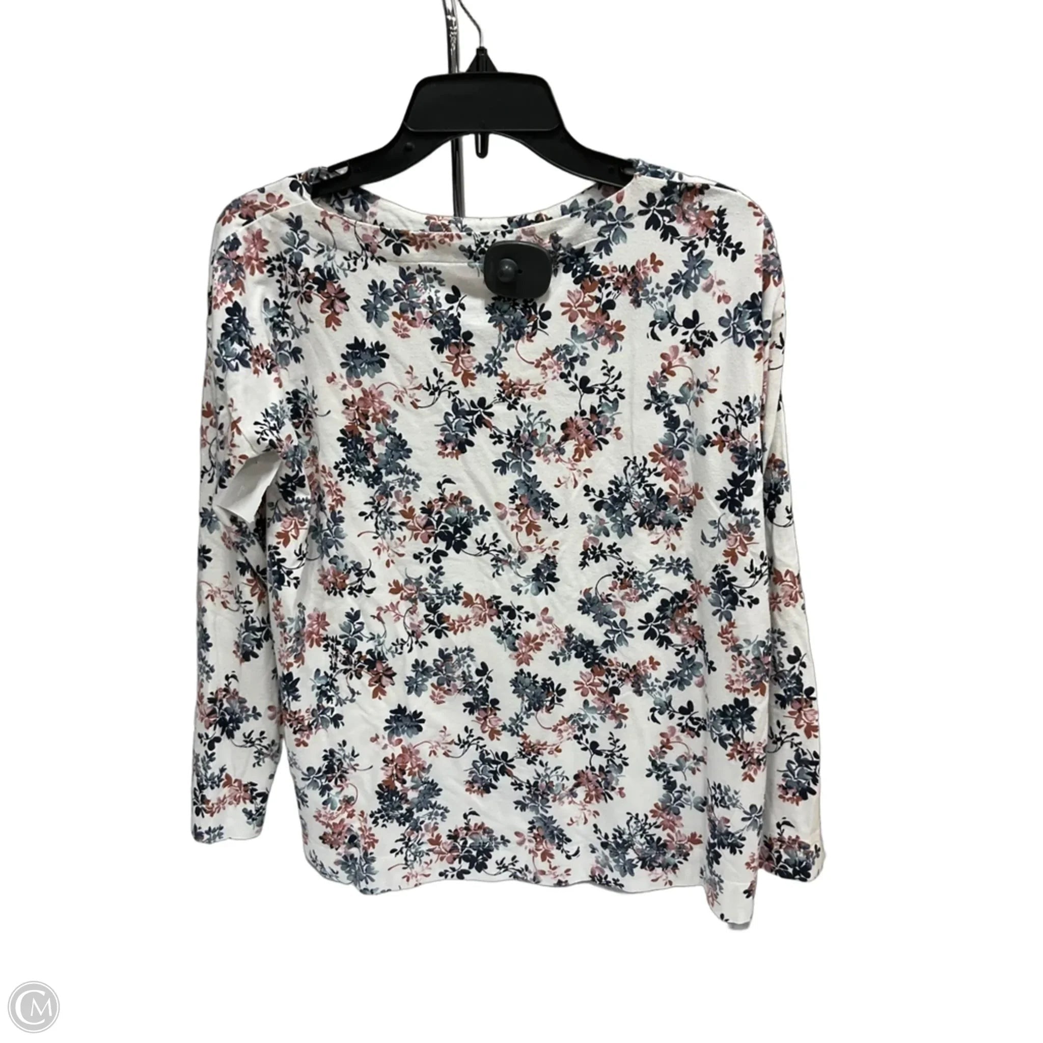 Top Long Sleeve By J. Jill In Floral Print, Size: Xs