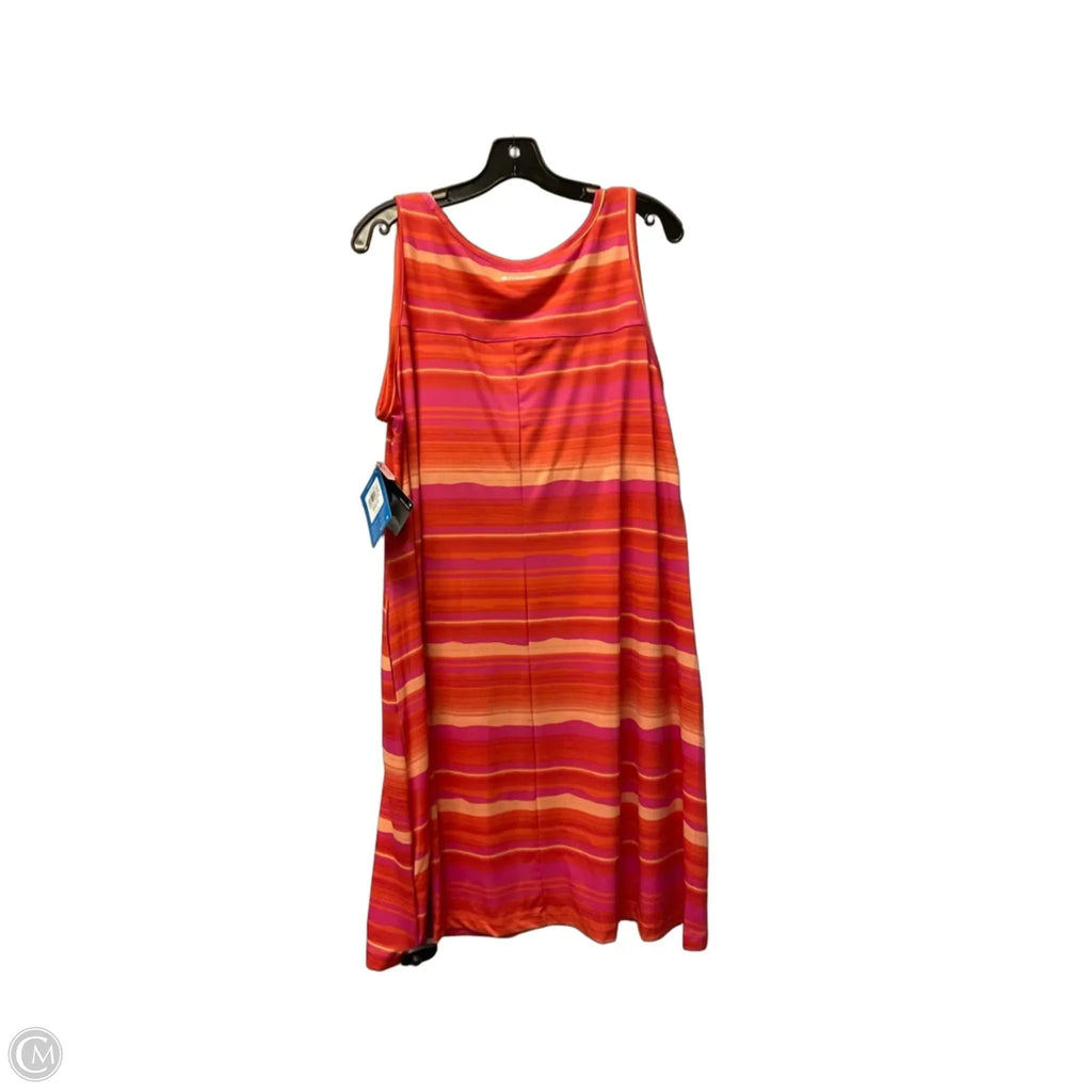 Dress Casual Midi By Columbia In Orange, Size: 1x