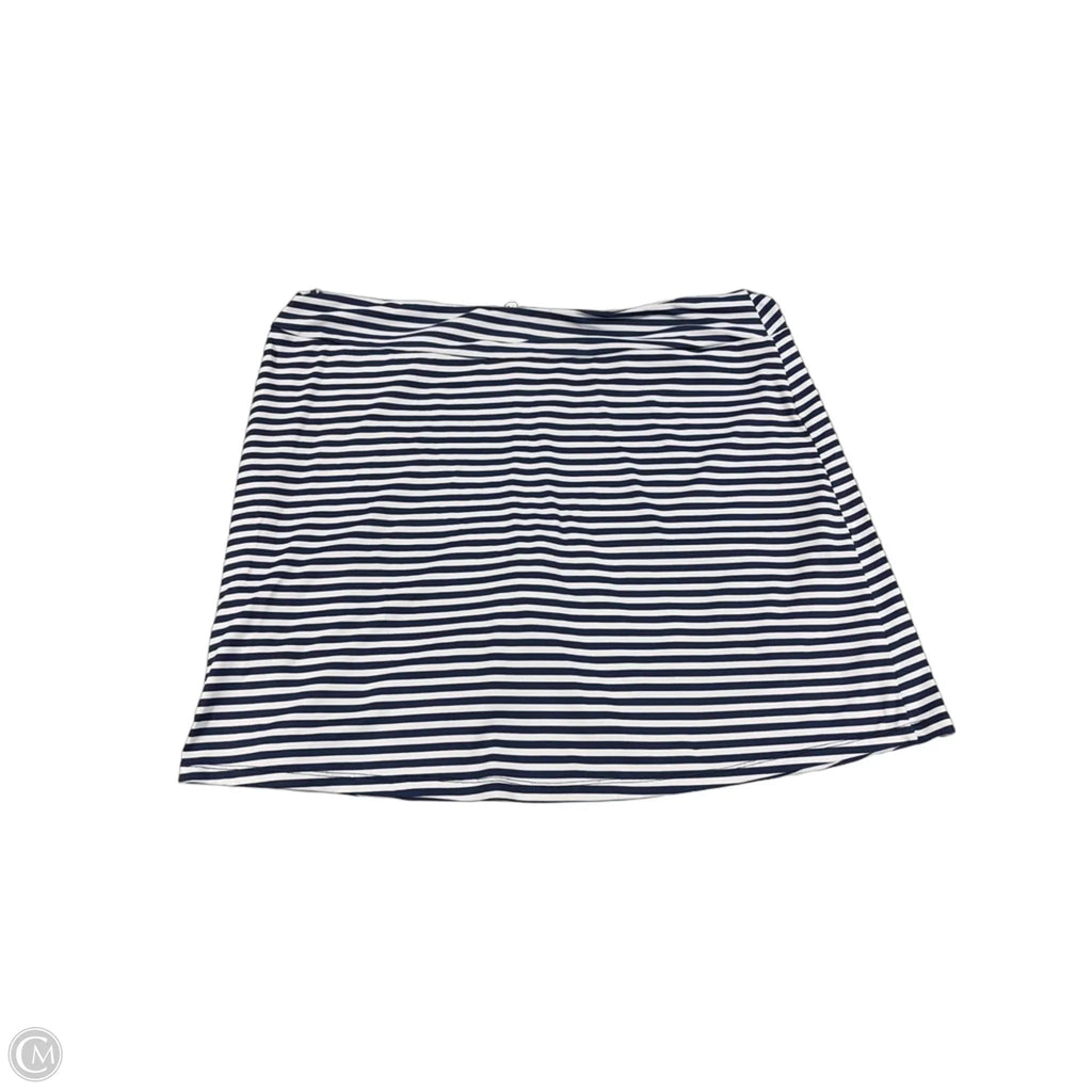 Athletic Skort By Lulu B In Striped Pattern, Size: Xl