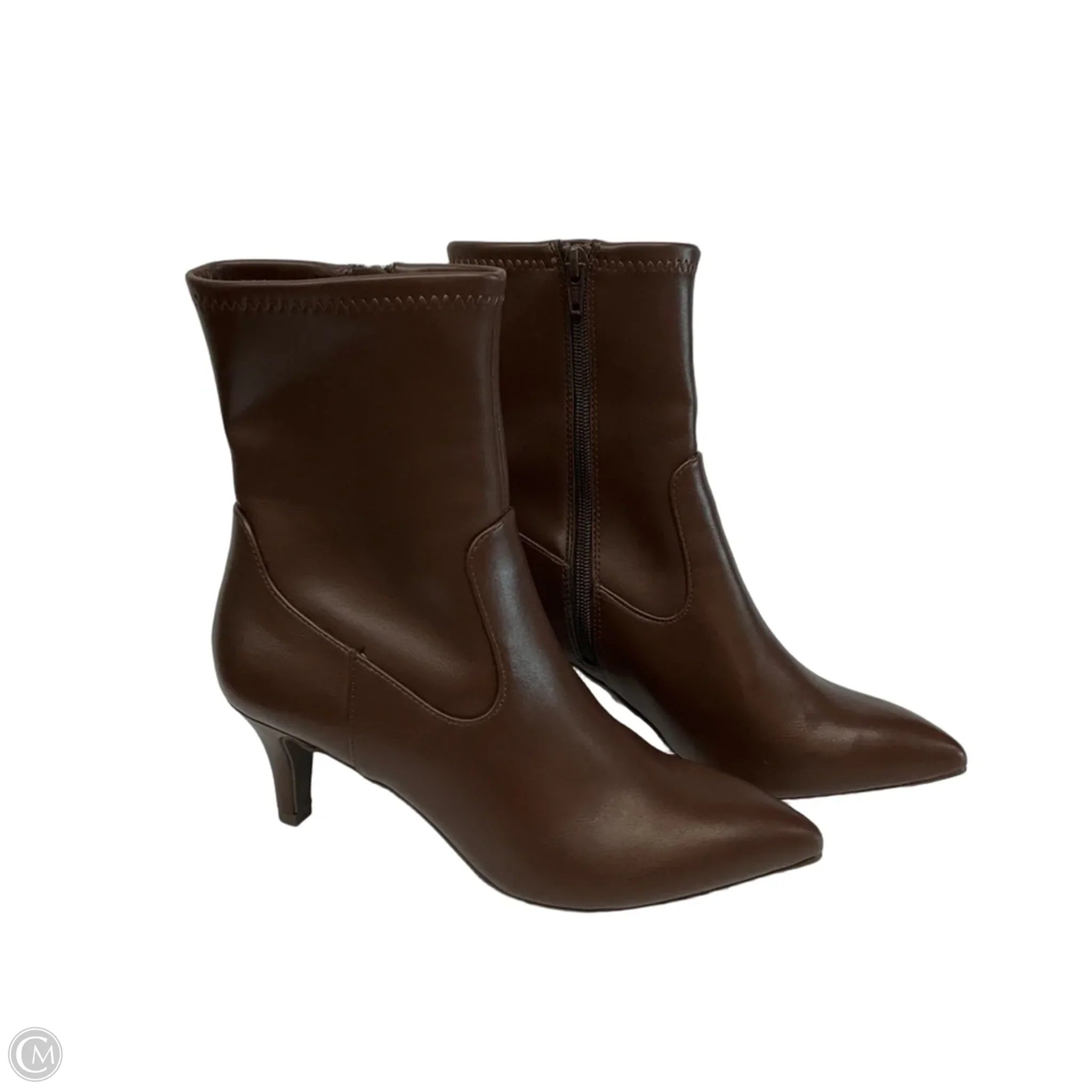 Boots Ankle Heels By Dolce Vita In Brown, Size: 10