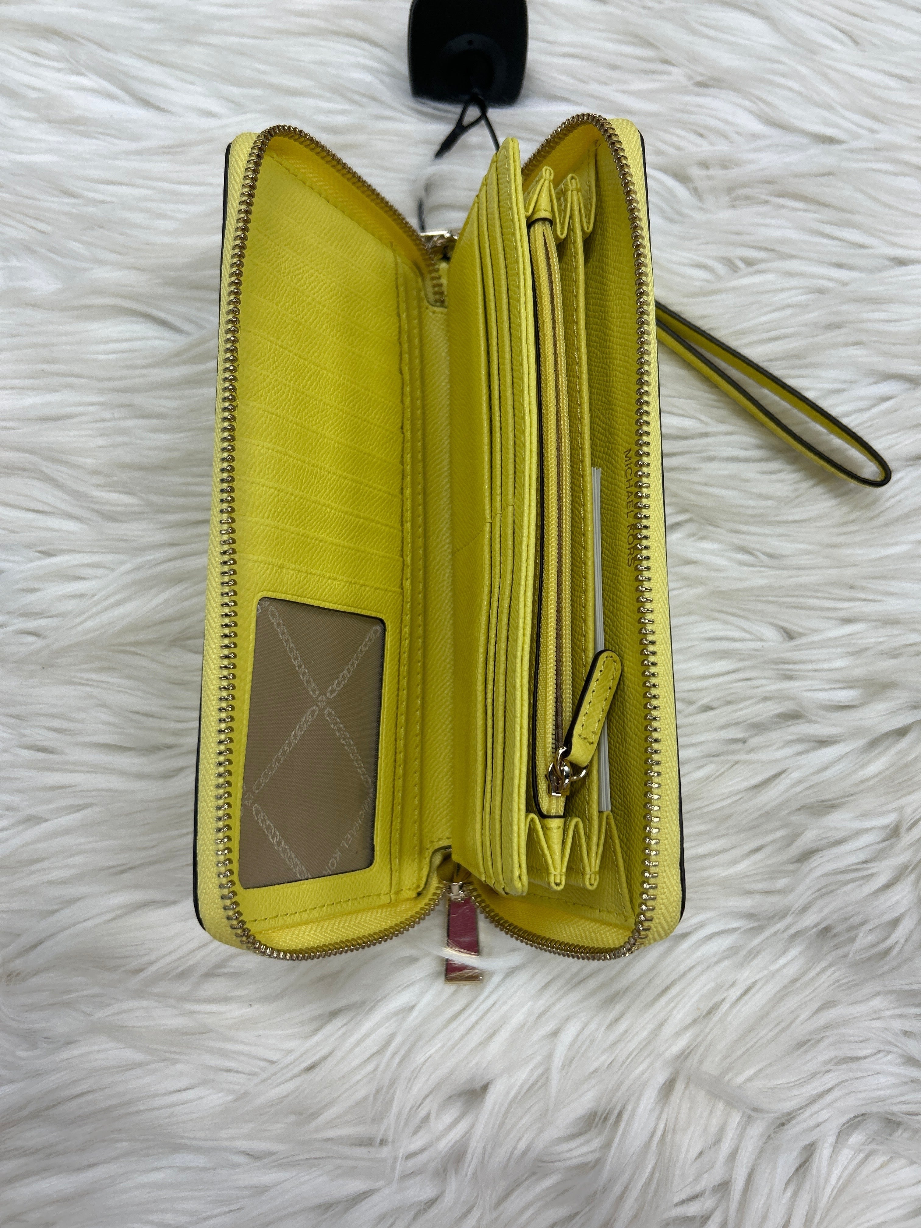 Wallet By Michael By Michael Kors In Yellow, Size:Large