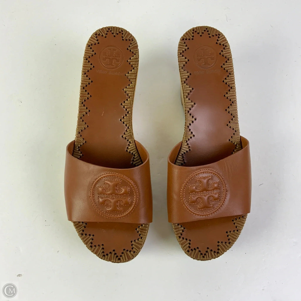 Sandals Designer By Tory Burch In Brown, Size: 6.5