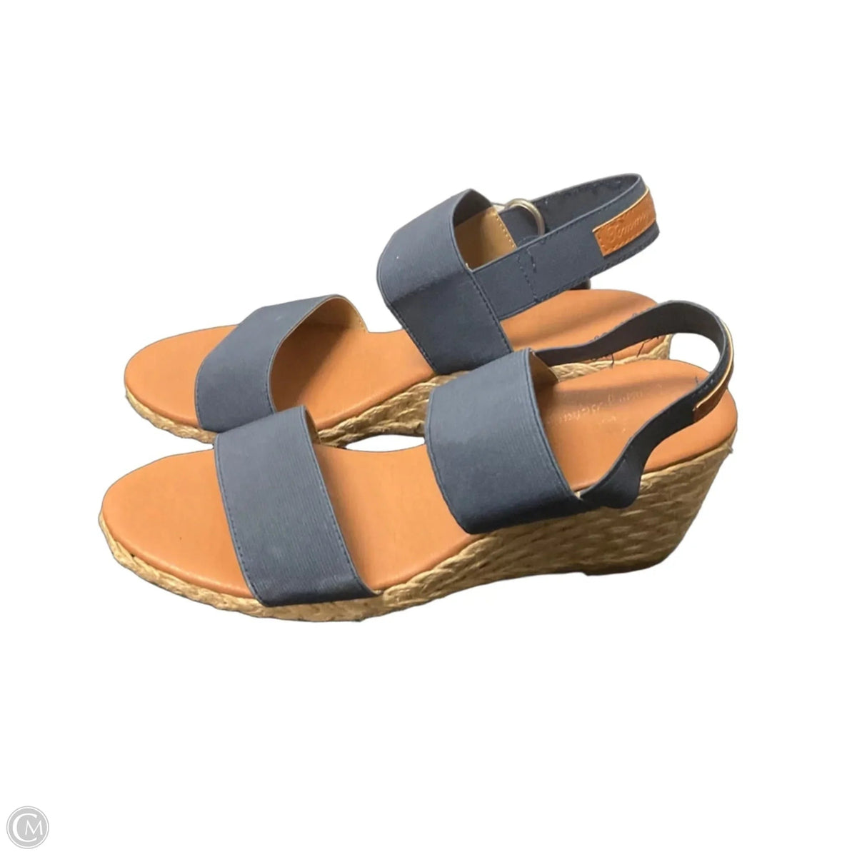 Sandals Heels Wedge By Tommy Bahama In Blue, Size: 8.5