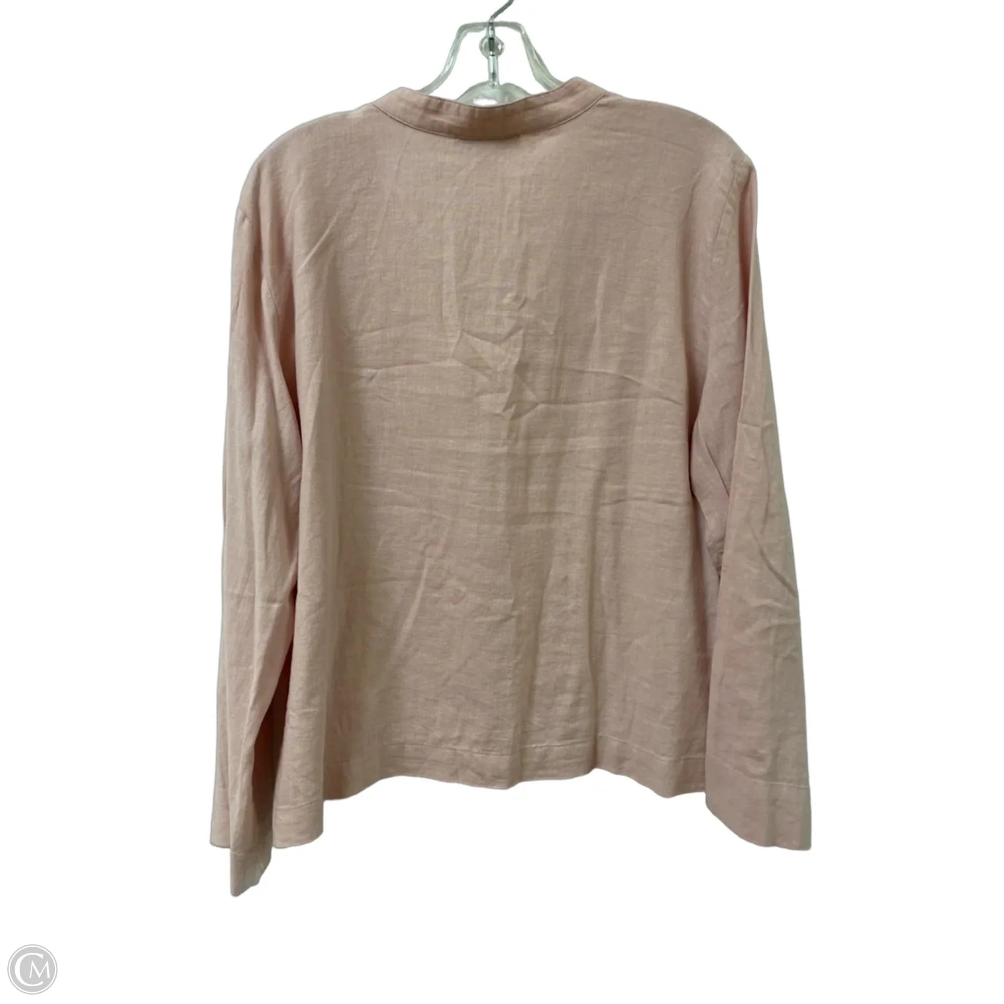 Top Long Sleeve By Ann Taylor In Pink, Size: L