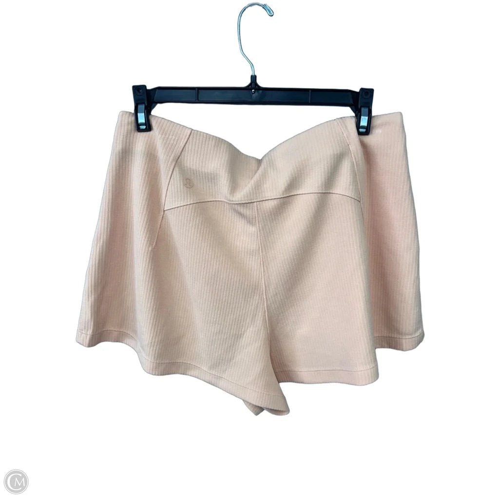 Athletic Shorts By Lululemon In Orange, Size: 8