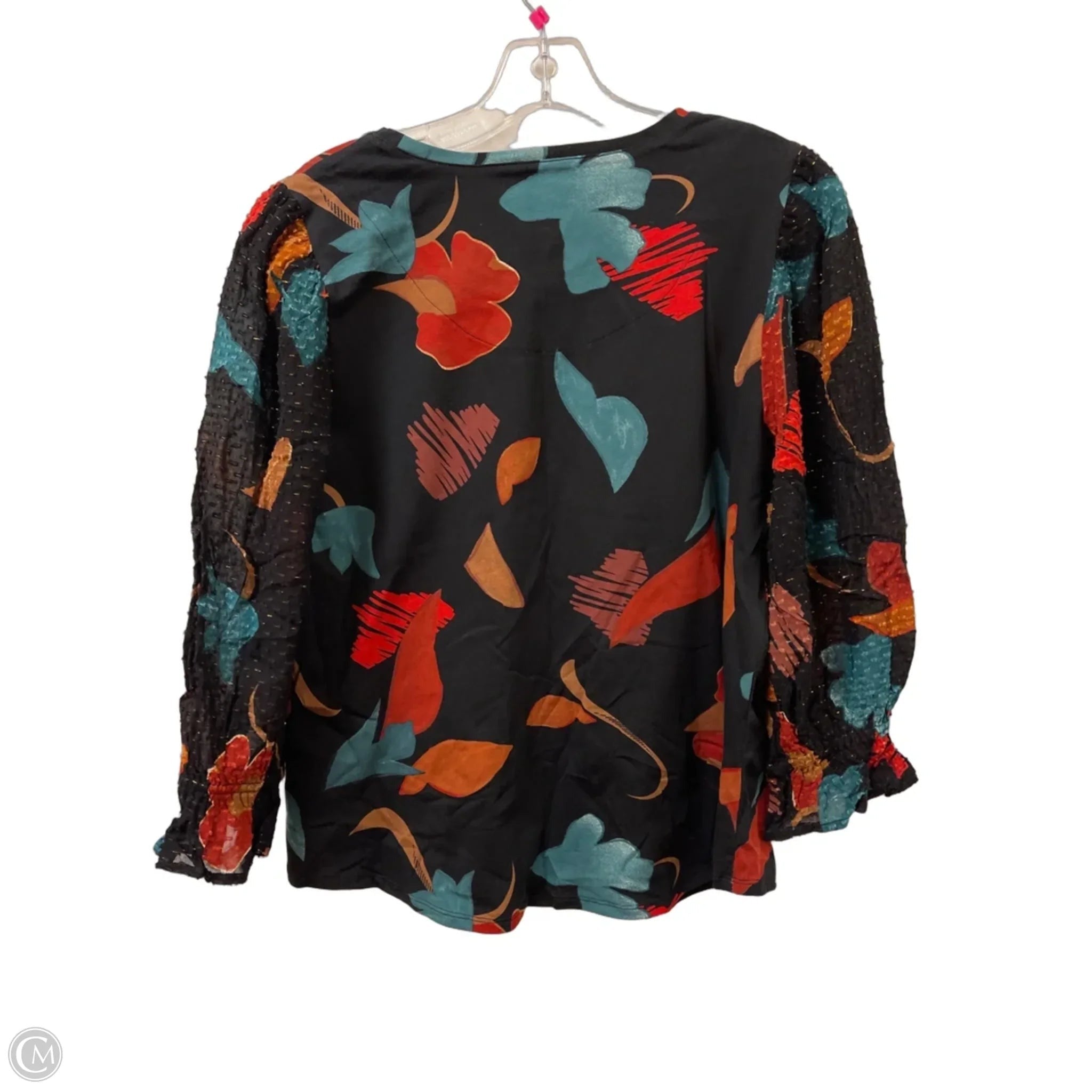 Top Long Sleeve By Chicos In Black, Size: L