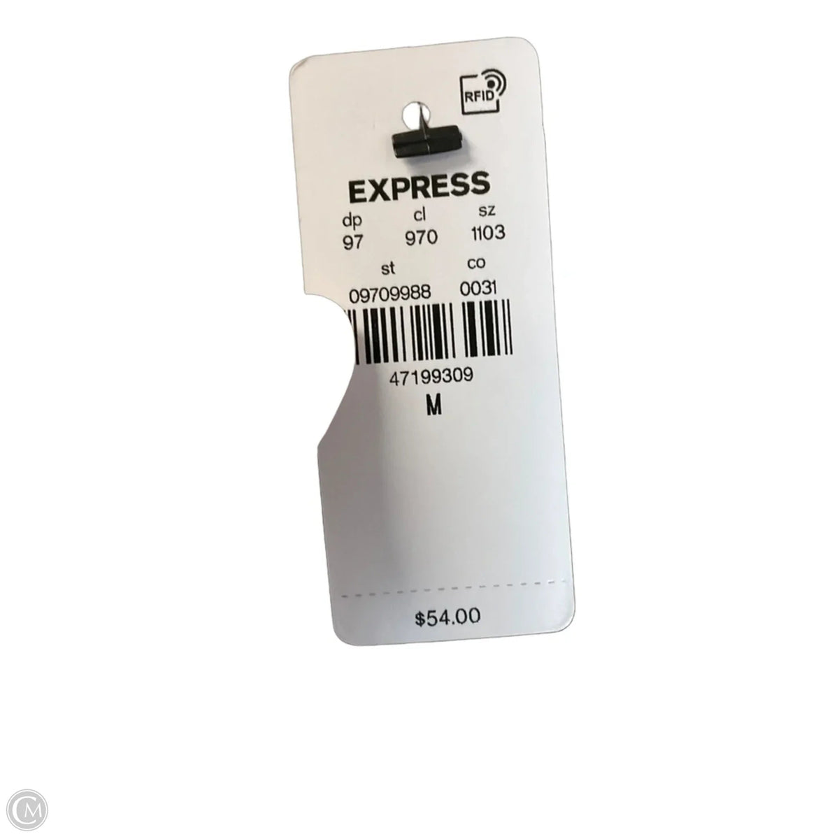 Top Long Sleeve By Express In Black & Cream, Size: M