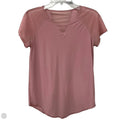 Athletic Top Short Sleeve By Lululemon In Pink, Size: 8