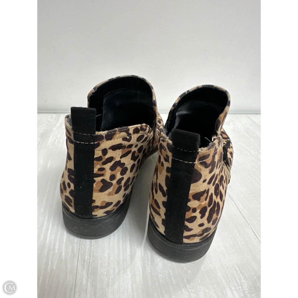 Boots Ankle Flats By Dr Scholls In Animal Print, Size: 8.5