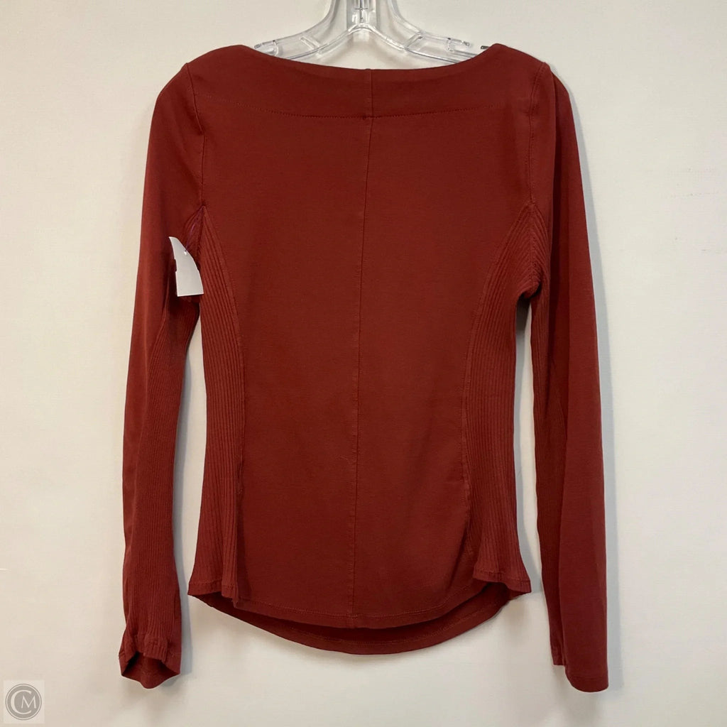 Top Long Sleeve By Free People In Orange, Size: M