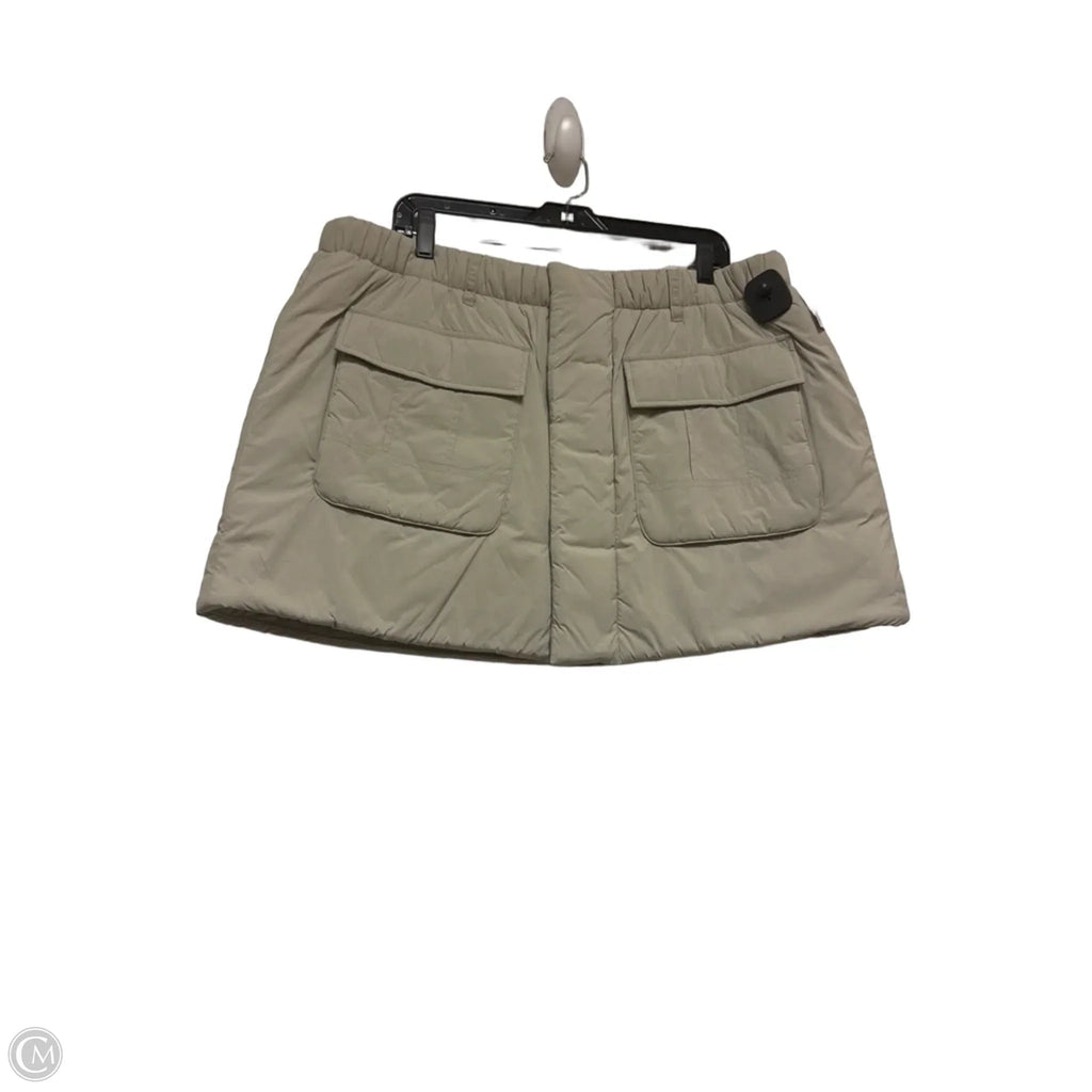 Skirt Mini & Short By Clothes Mentor In Taupe, Size: 16