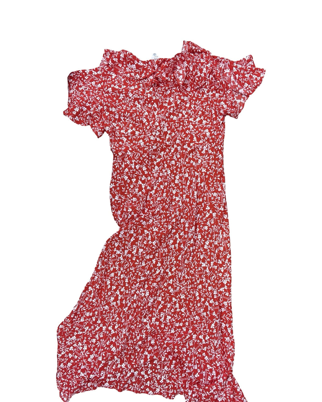 Dress Casual Maxi By A New Day In Red & White, Size:Xl