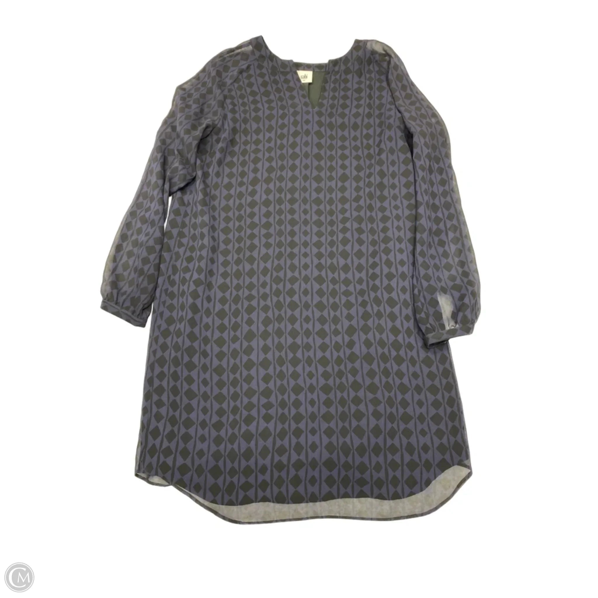 Dress Work By Cabi In Black & Purple, Size: S