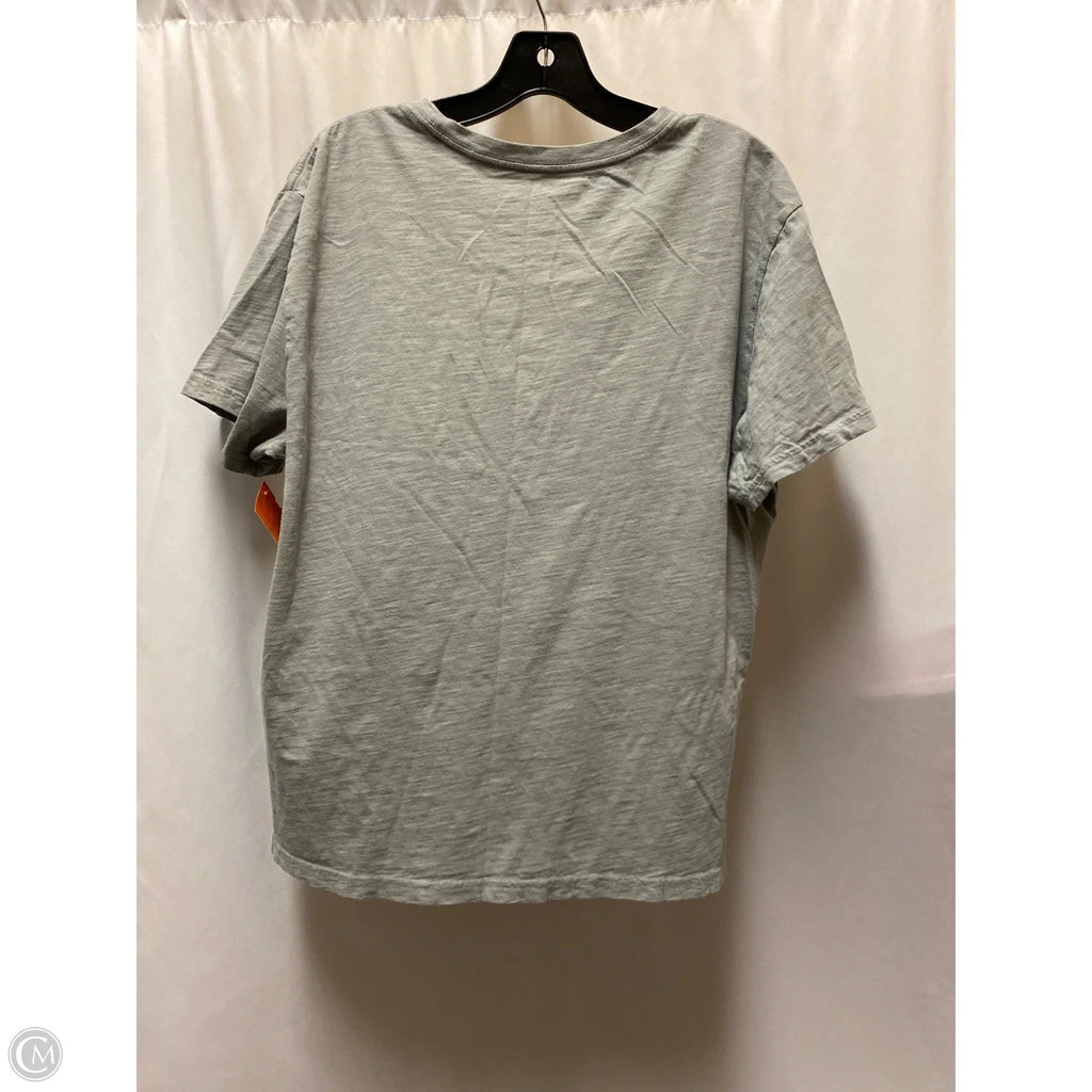 Top Short Sleeve By Lucky Brand In Grey, Size: L