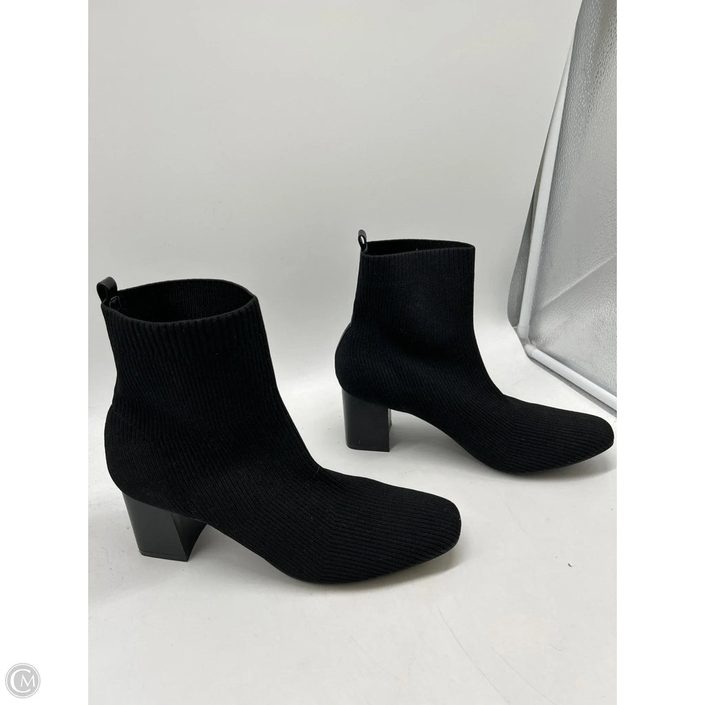 Boots Ankle Heels By Cato In Black, Size: 11