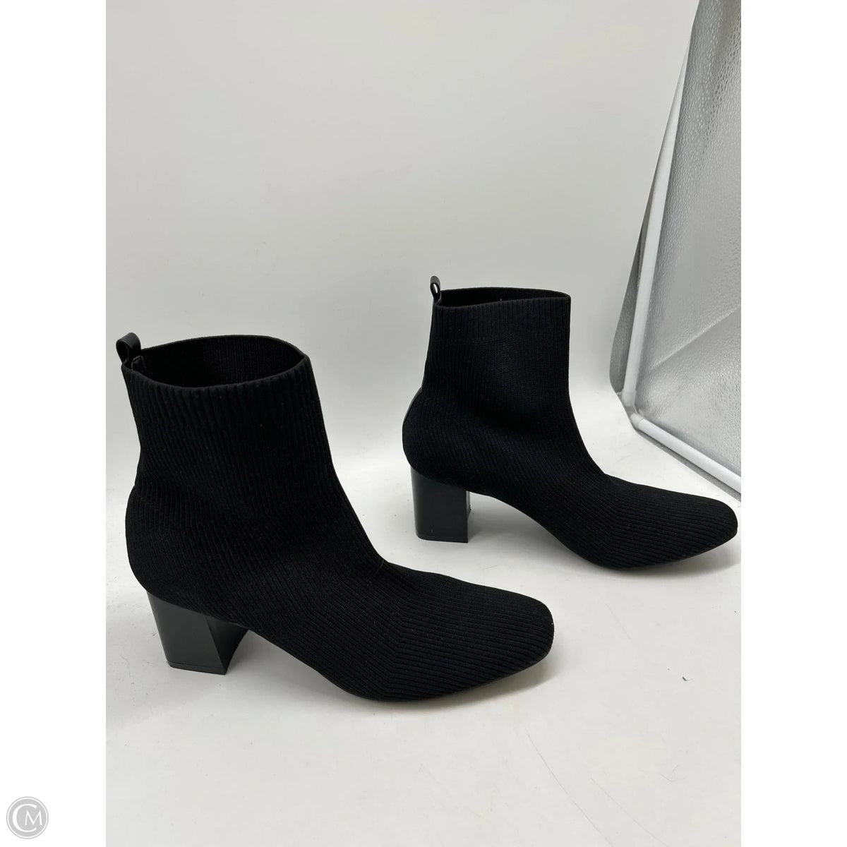 Boots Ankle Heels By Cato In Black, Size: 11