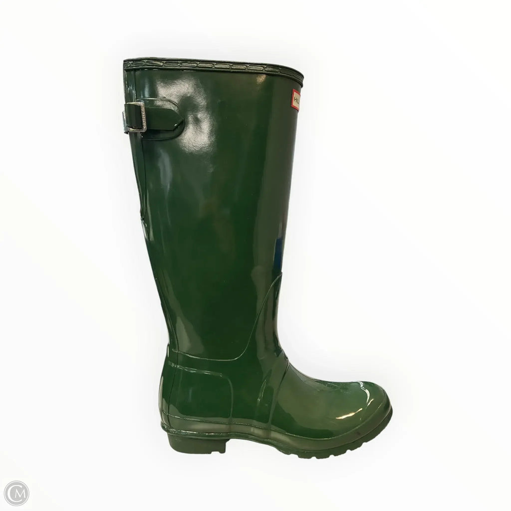 Boots Designer By Hunter In Green, Size: 11
