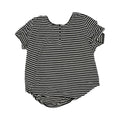 Blouse Ss By Clothes Mentor In Black & White, Size:3X
