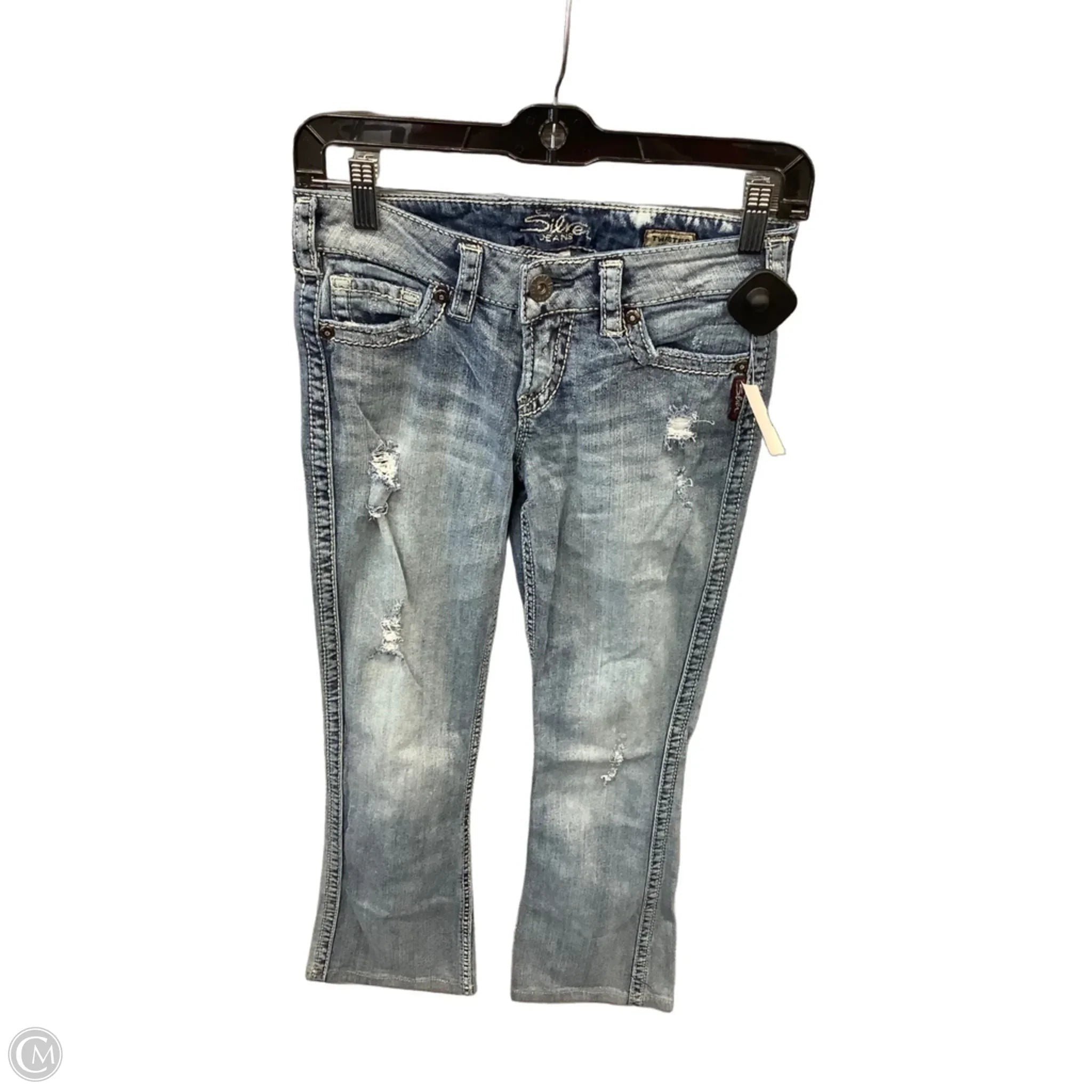 Jeans Boot Cut By Silver In Blue Denim, Size: 2