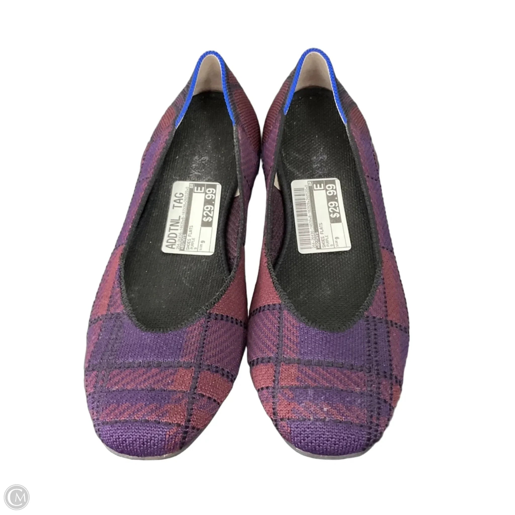 Shoes Flats By Rothys In Purple, Size: 9