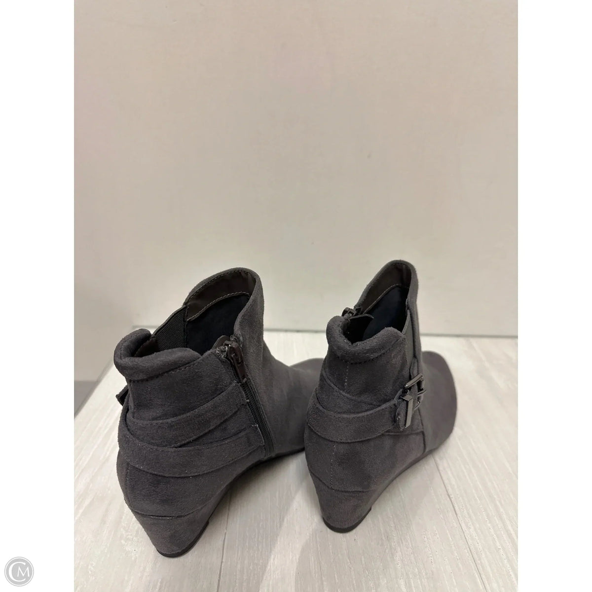 Boots Ankle Heels By Dream Pairs In Grey, Size: 7.5