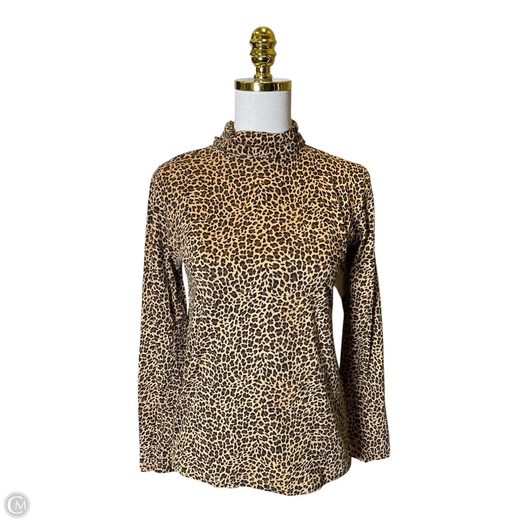 Top Long Sleeve By J. Crew In Animal Print, Size: S