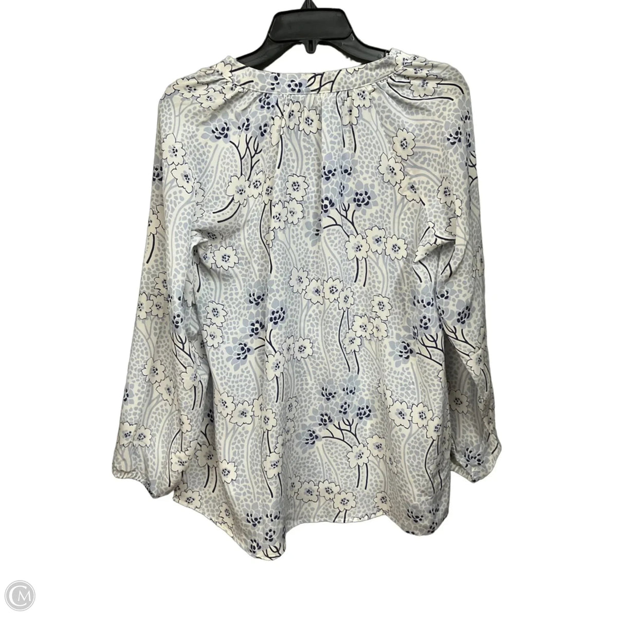 Blouse Long Sleeve By Spartina In Floral Print, Size: Xl