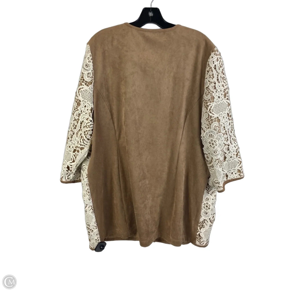 Cardigan By Chicos In Cream, Size: 16/18 XL