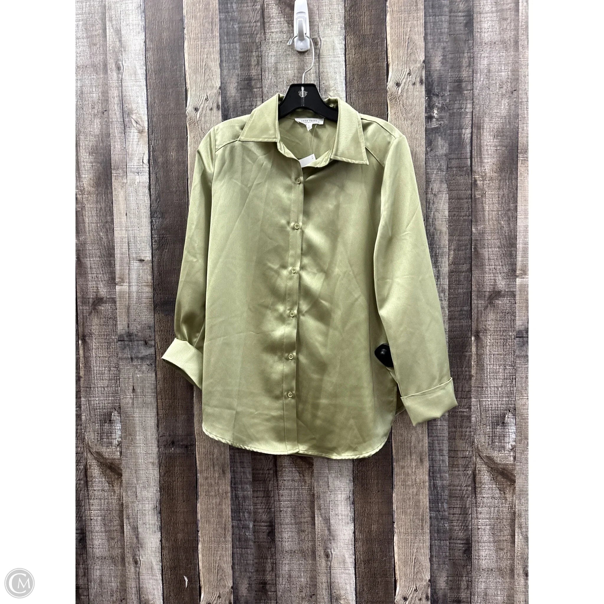 Top Long Sleeve By 12th Tribe In Green, Size: S