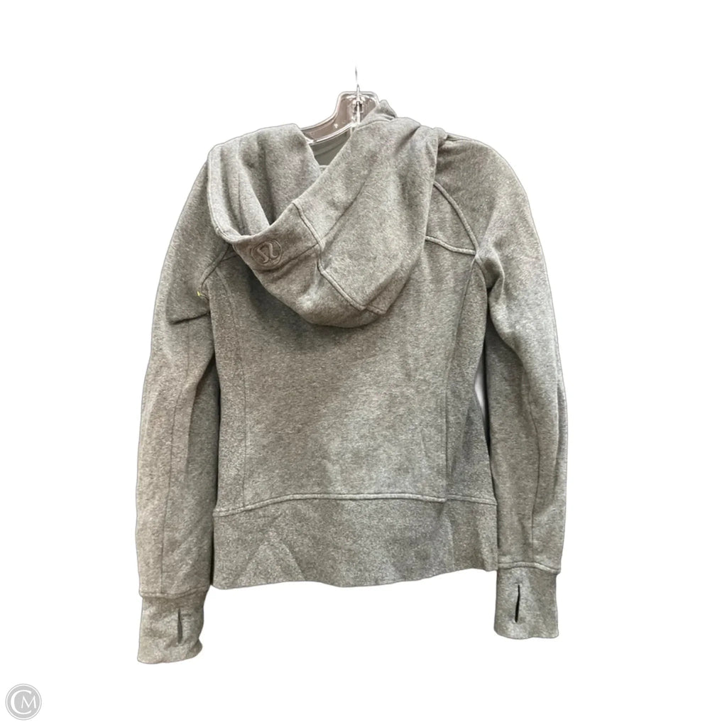Sweatshirt Hoodie By Lululemon In Grey, Size: 6