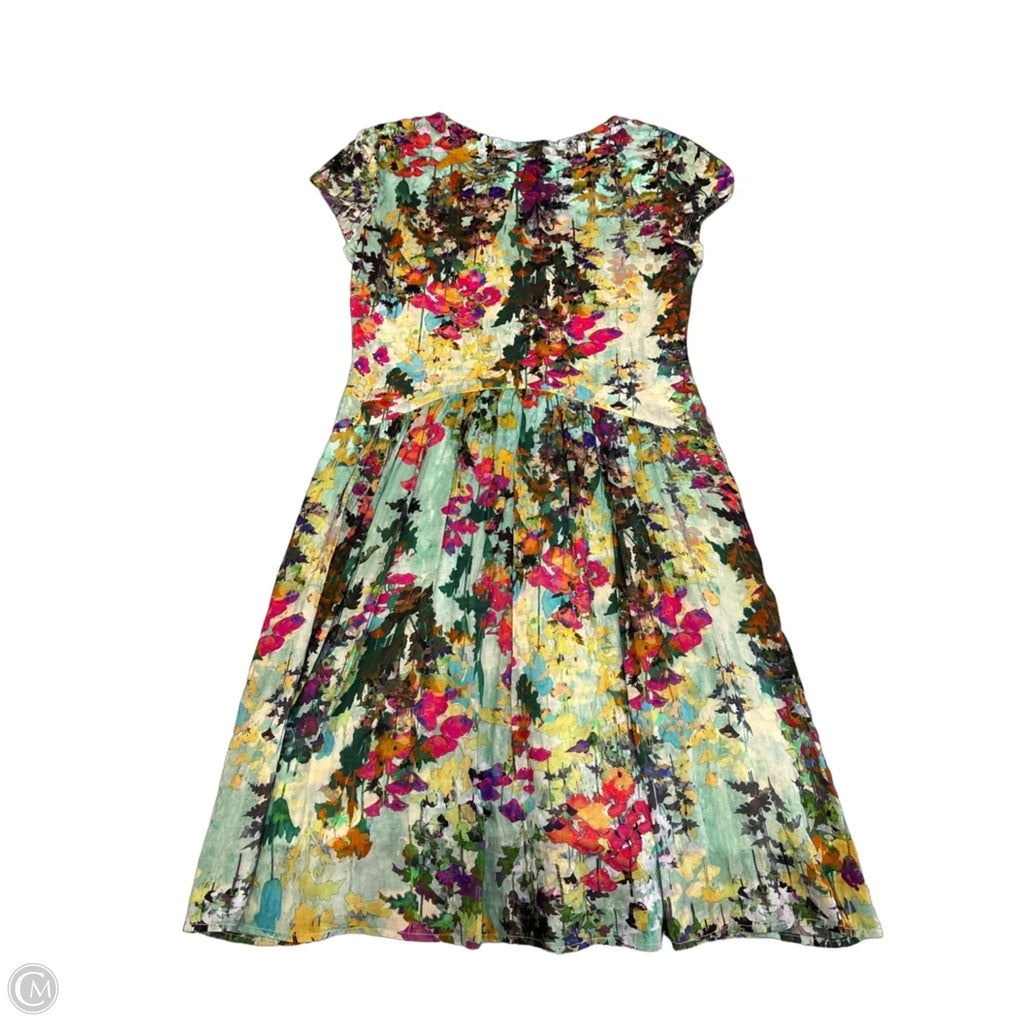 Dress Casual Short By Peruvian Connection In Floral Print, Size: M