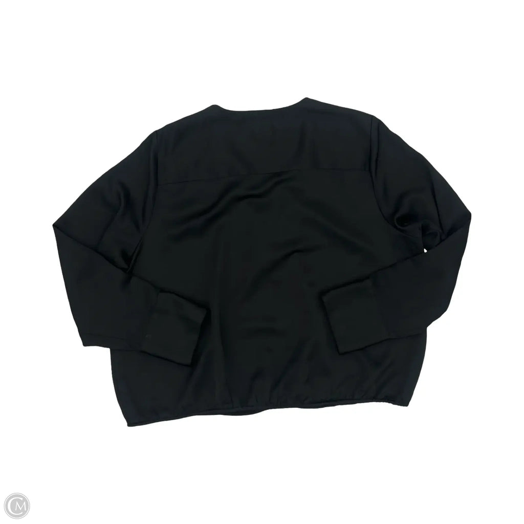 Blouse Long Sleeve By A New Day In Black, Size: Xxl