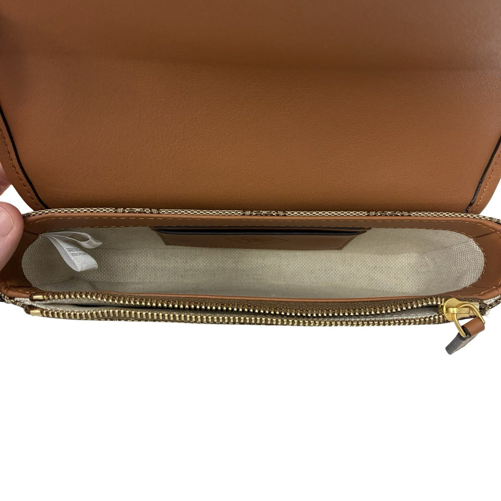 Crossbody Luxury Designer By Mcm In Tan, Size:Small