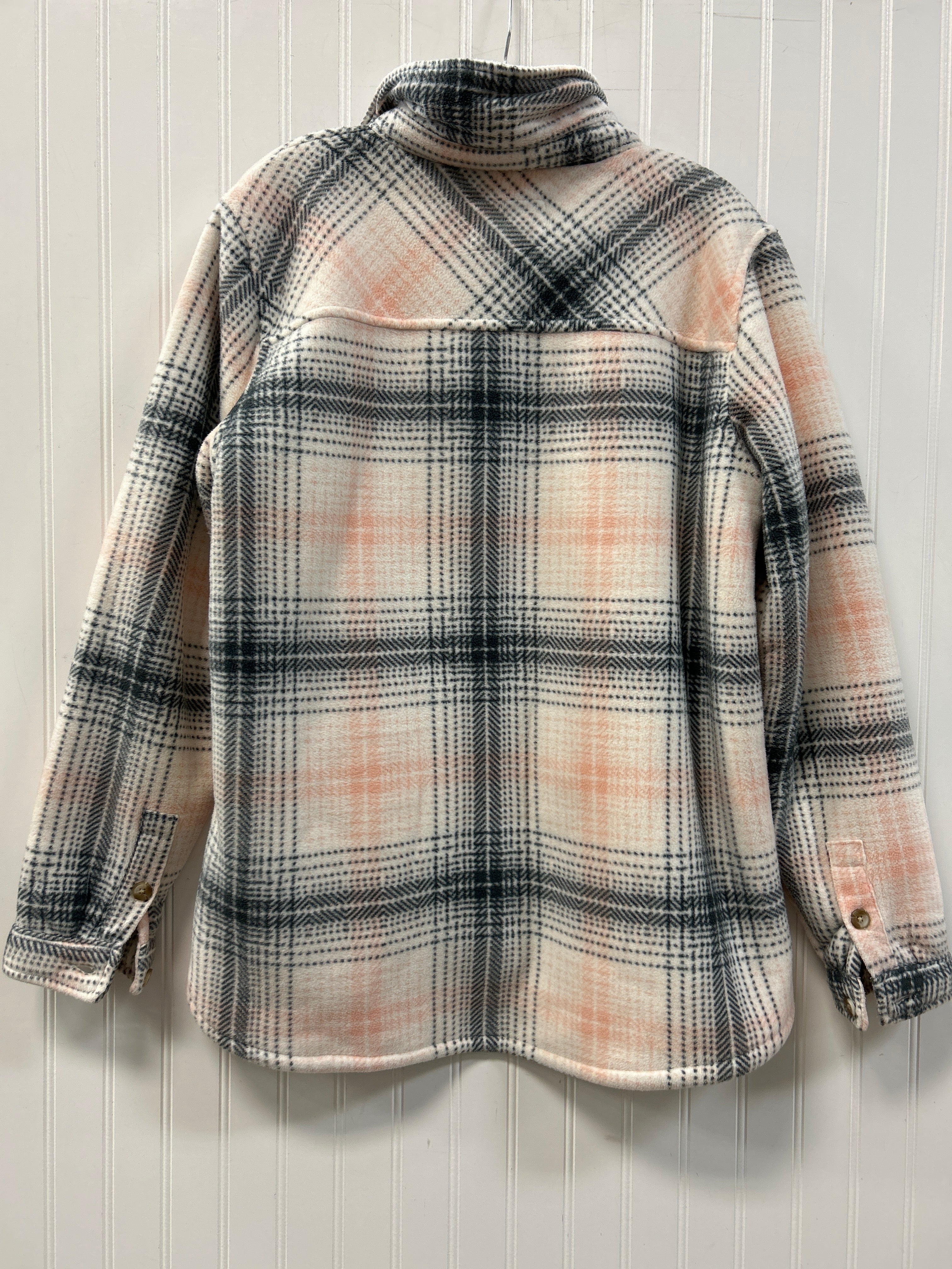 Jacket Fleece By Soho Apparel In Pink, Size:Xl