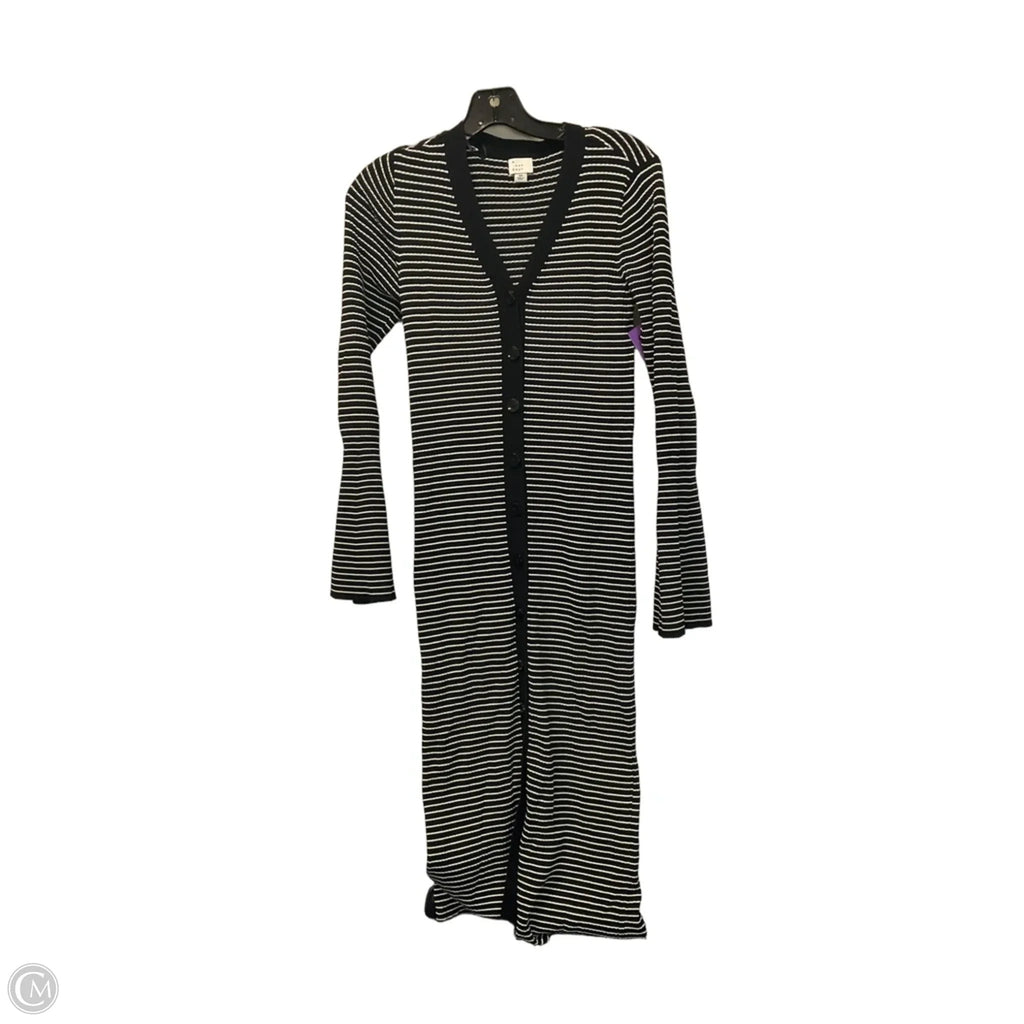 Dress Casual Maxi By A New Day In Black & White, Size: Xs