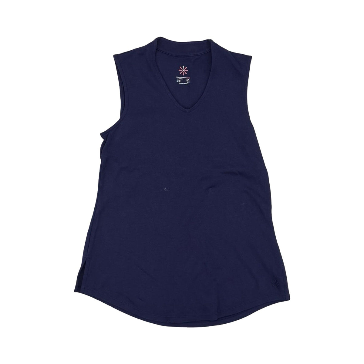Top Sleeveless By Isaac Mizrahi Live Qvc In Navy, Size:Xs